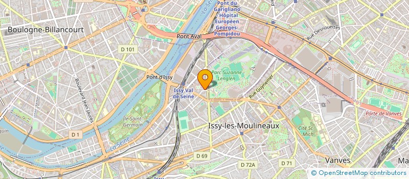 localisation de l'entreprise SCI CLH à ISSY-LES-MOULINEAUX