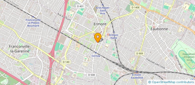 localisation de l'entreprise SCI CLI 95 à ERMONT