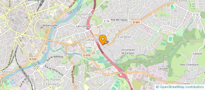 localisation de l'entreprise SCI CLIA à LIMOGES