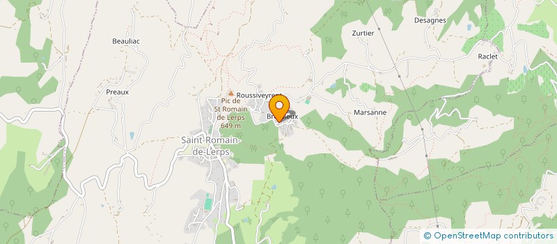 localisation de l'entreprise SCI CLICC  SAINT-ROMAIN-DE-LERPS