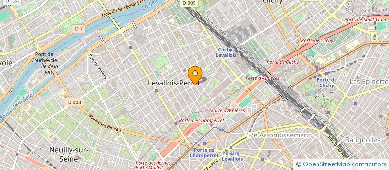 localisation de l'entreprise SCI CLICHY à LEVALLOIS-PERRET