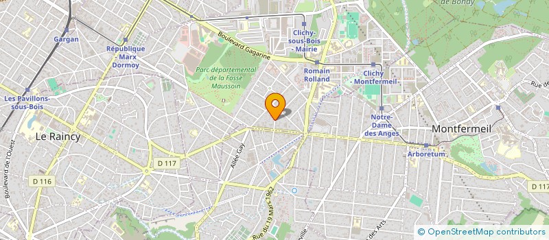 localisation de l'entreprise SCI CLICHY FATIH à CLICHY-SOUS-BOIS