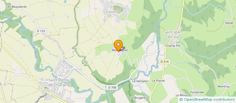 localisation de l'entreprise SCI CLIK  USSON