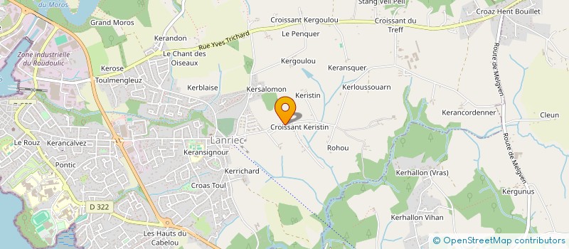 localisation de l'entreprise SCI CLIMAT  CONCARNEAU