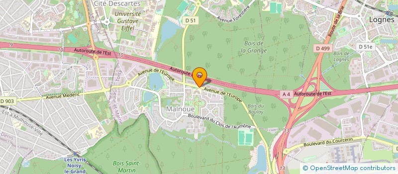 localisation de l'entreprise SCI CLIMAT  EMERAINVILLE