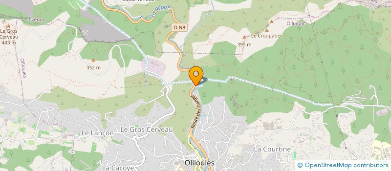 localisation de l'entreprise SCI CLIMCHATO9  OLLIOULES