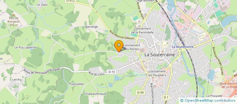 localisation de l'entreprise SCI CLIMENT  LA SOUTERRAINE