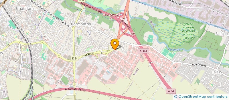 localisation de l'entreprise SCI CLIMIA  CORMONTREUIL