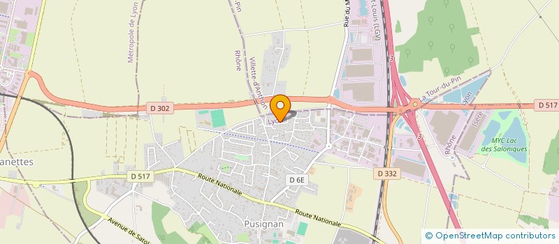 localisation de l'entreprise SCI CLIMNALI  PUSIGNAN