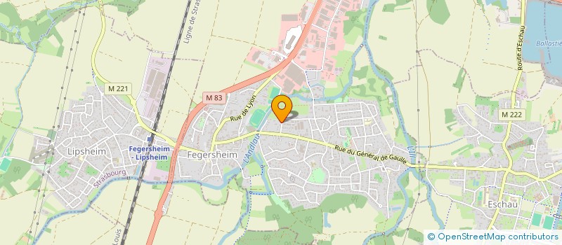 localisation de l'entreprise SCI CLIN D'OEIL  FEGERSHEIM