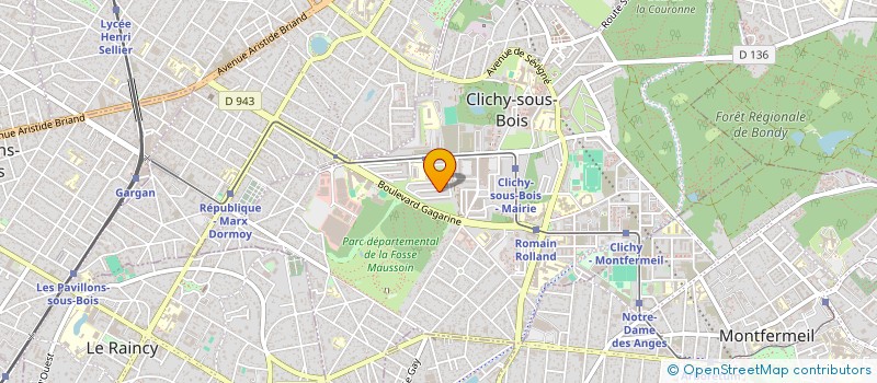 localisation de l'entreprise SCI CLIN HOME à CLICHY-SOUS-BOIS