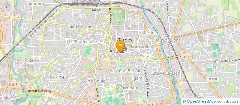 localisation de l'entreprise SCI CLINIFORGES  TARBES