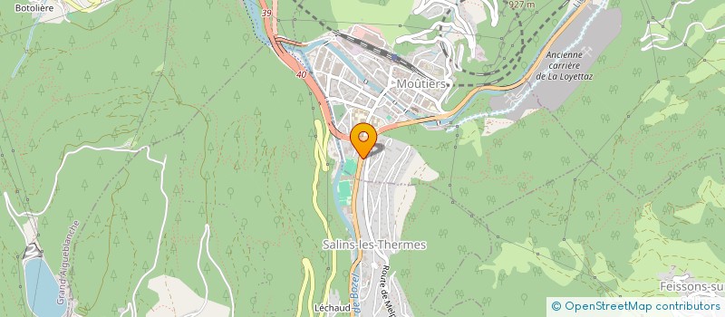 localisation de l'entreprise SCI CLINIQUE  MOUTIERS