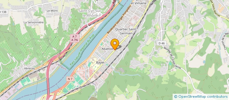 localisation de l'entreprise SCI CLINIQUE DENTAIRE DE L ISLE  VIENNE