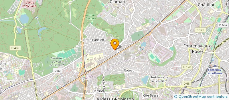 localisation de l'entreprise SCI CLINIQUE DU PLATEAU  CLAMART