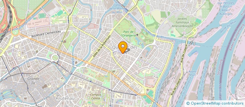 localisation de l'entreprise SCI CLINIQUE DU SOURIRE  STRASBOURG