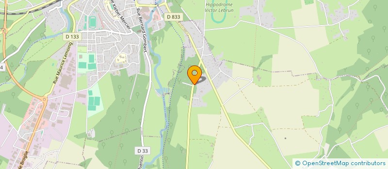 localisation de l'entreprise SCI CLINIQUE EQUINE DE BERNAY  TREIS-SANTS-EN-OUCHE