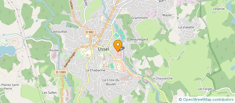 localisation de l'entreprise SCI CLINIQUE MOULIN DU PEUCH à USSEL