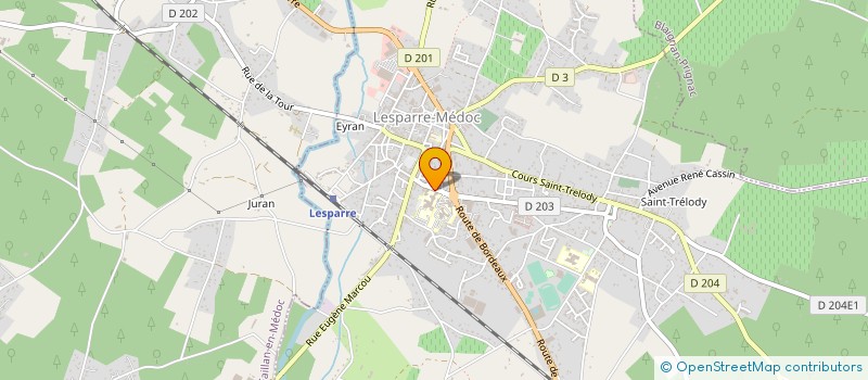 localisation de l'entreprise SCI CLINIQUE MUTUALISTE DU MEDOC  LESPARRE-MEDOC