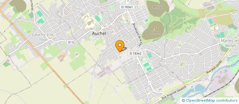 localisation de l'entreprise SCI CLINIQUE VETERINAIRE DU TERRIL 14  AUCHEL