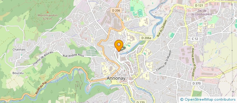 localisation de l'entreprise SCI CLINIQUE VETERINAIRE HAUT VIVARAIS à ANNONAY