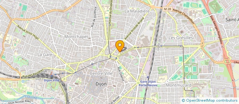 localisation de l'entreprise SCI CLINIQUE VETERINAIRE REPUBLIQUE à DIJON