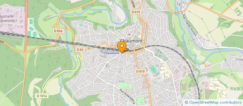 localisation de l'entreprise SCI CLINIQUE VETERINAIRE THIERS à CHAUMONT