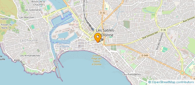 localisation de l'entreprise SCI CLIONE à LES SABLES D'OLONNE