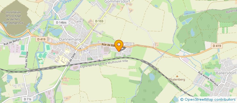 localisation de l'entreprise SCI CLIP IMMOBILIER  DANNEMARIE