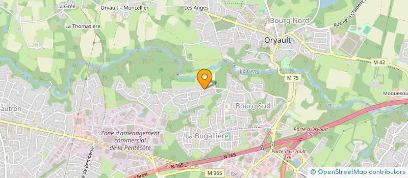 localisation de l'entreprise SCI CLIPARZON à ORVAULT