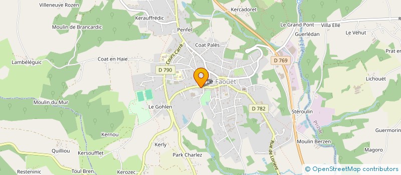 localisation de l'entreprise SCI CLISAMI  LE FAOUET