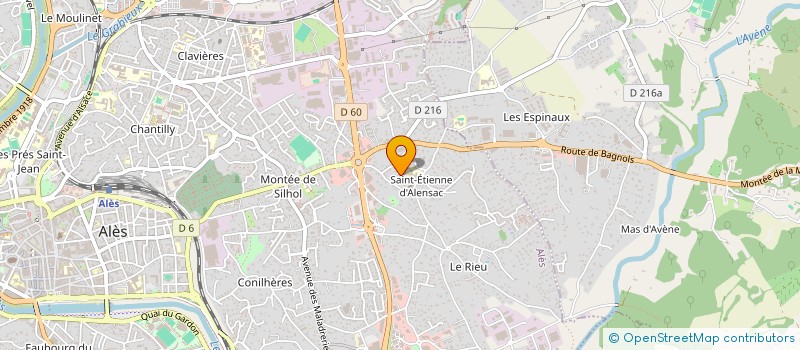 localisation de l'entreprise SCI CLJ  ALES