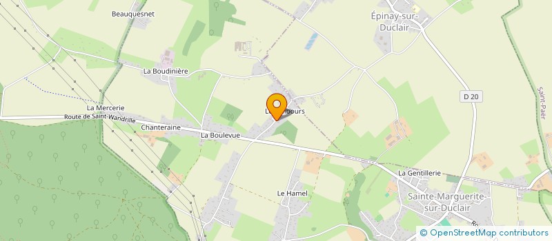 localisation de l'entreprise SCI CLJ  SAINTE-MARGUERITE-SUR-DUCLAIR