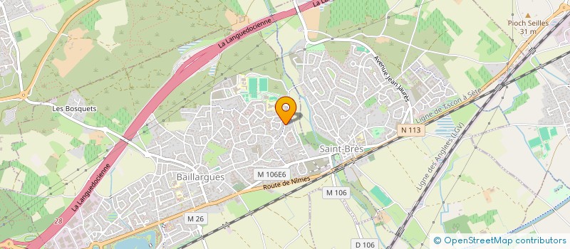 localisation de l'entreprise SCI CLJG  BAILLARGUES