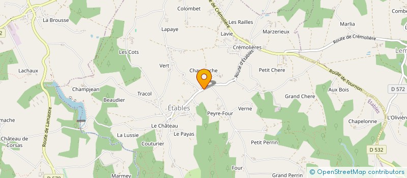 localisation de l'entreprise SCI CLJMED  ETABLES