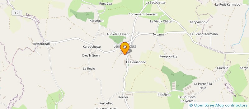 localisation de l'entreprise SCI CLJTT  SAINT-GILDAS