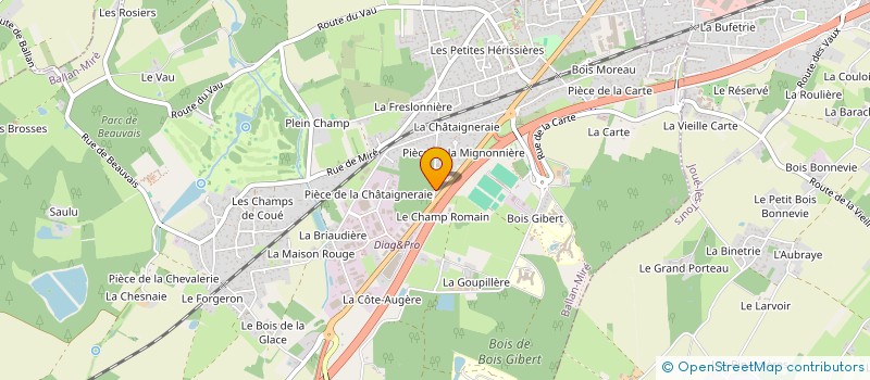 localisation de l'entreprise SCI CLK & CO  BALLAN-MIRE