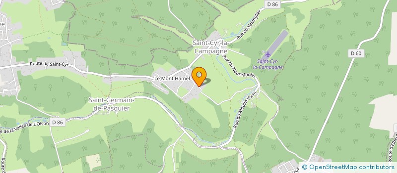 localisation de l'entreprise SCI CLL  SAINT-CYR-LA-CAMPAGNE