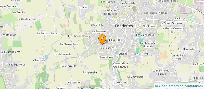 localisation de l'entreprise SCI CLLEZ13 à FONDETTES