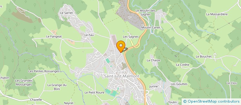 localisation de l'entreprise SCI CLLG  SAINT-JUST-MALMONT