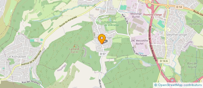 localisation de l'entreprise SCI CLLM  THIONVILLE