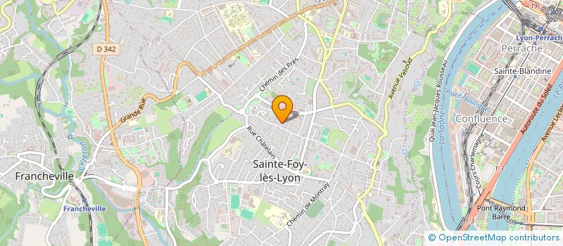 localisation de l'entreprise SCI CLLOWIS  SAINTE-FOY-LES-LYON