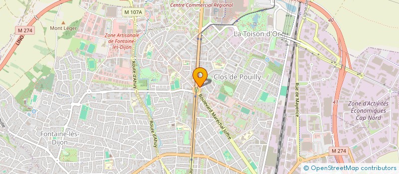 localisation de l'entreprise SCI CLLS à DIJON