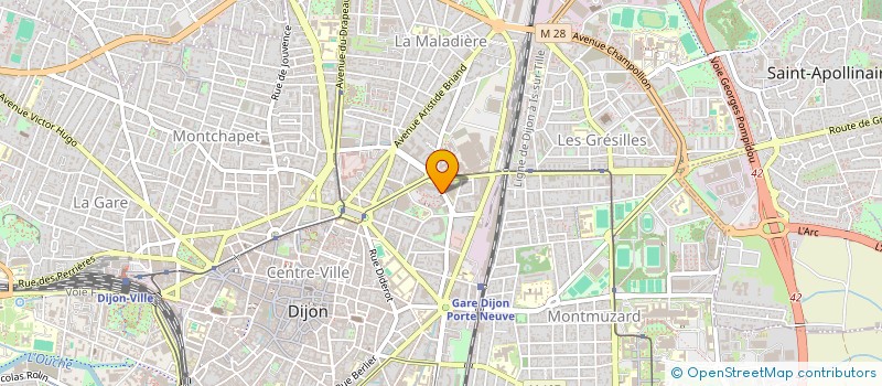 localisation de l'entreprise SCI CLM  DIJON