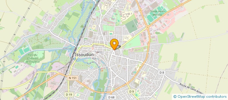 localisation de l'entreprise SCI CLM à ISSOUDUN
