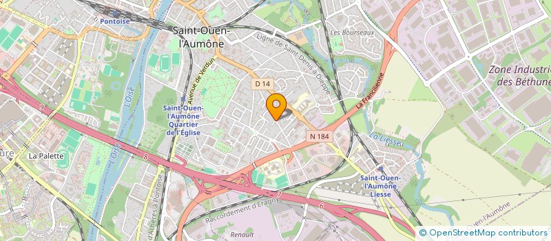 localisation de l'entreprise SCI CLM INVEST  SAINT-OUEN-L'AUMONE