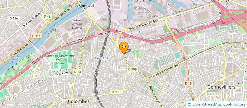localisation de l'entreprise SCI CLME à COLOMBES