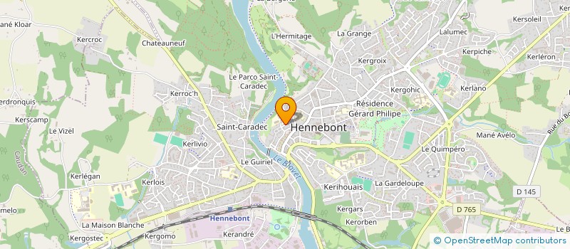 localisation de l'entreprise SCI CLMF  HENNEBONT