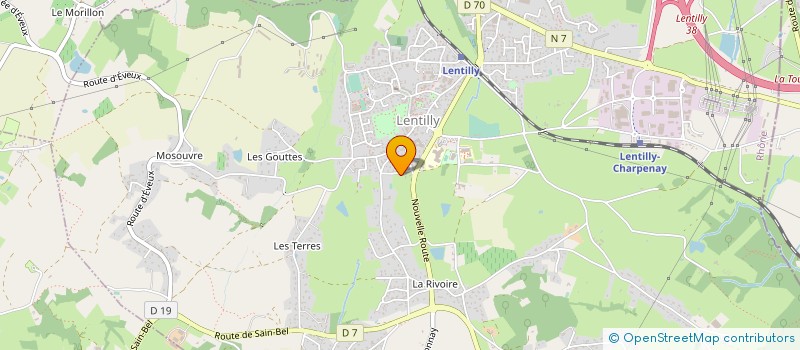 localisation de l'entreprise SCI CLO FOUQUET S  LENTILLY