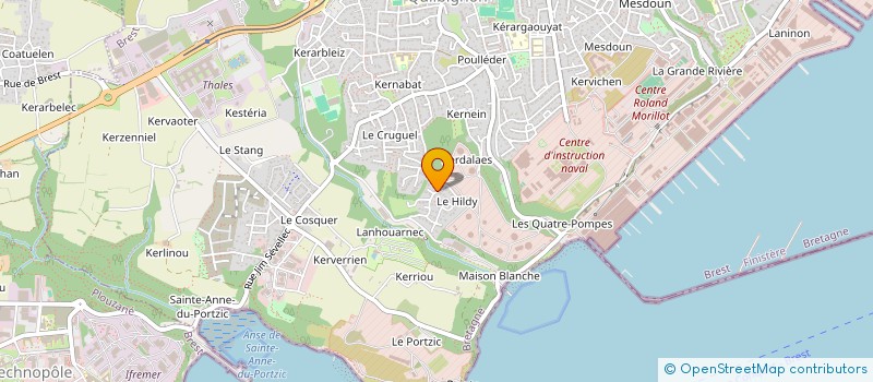 localisation de l'entreprise SCI CLOANE  BREST